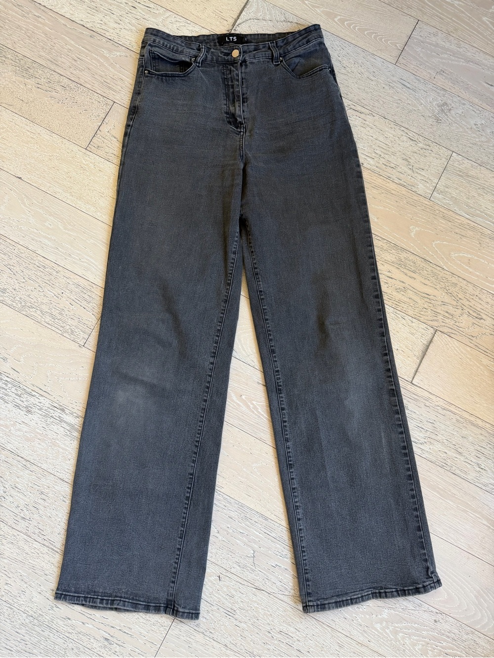 long tall sally Black Wide-Leg High-Rise Jeans